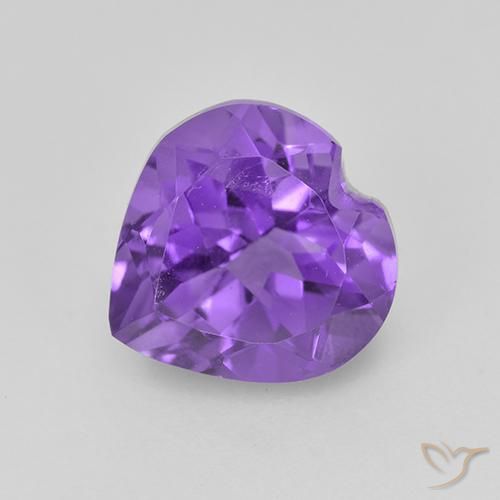 1.79ct Naturel Violet moyen Améthyste, Cœur, VS