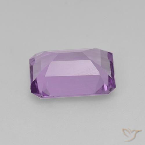 Améthyste Violet rosâtre léger naturelle Octogone / coupe Émeraude, 1.84 ct, VS