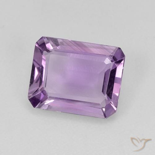 Améthyste Violet moyen naturelle Octogone / coupe Émeraude, 1.79 ct, VS