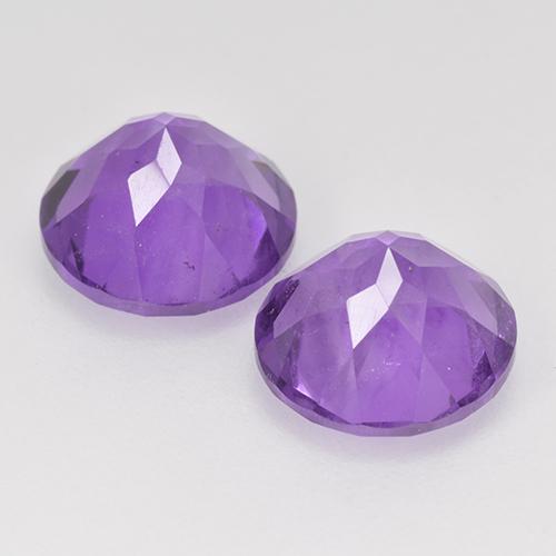 Achetez naturel 3,56ct violet moyen-léger améthyste gems, coupe roude, en provenance brésil chez gemselect. en stock, livraison internationale!
