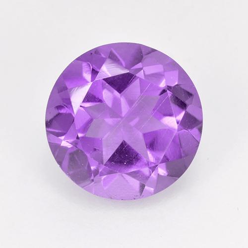 Améthyste Violet vif naturelle Coupe roude, 1.79 ct, VVS-VS