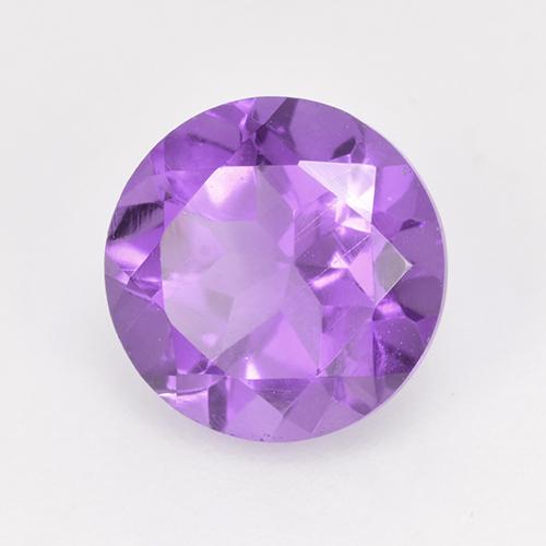Améthyste Violet vif naturelle Coupe roude, 1.79 ct, VVS-VS