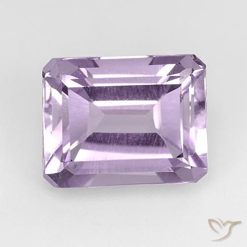2.55ct Naturel Violet clair Améthyste, Taille émeraude, VVS-VS