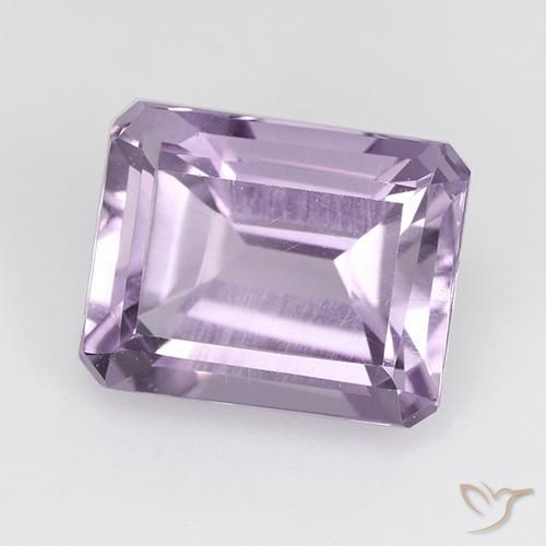 Améthyste Violet clair naturelle Octogone / coupe Émeraude, 2.55 ct, VVS-VS