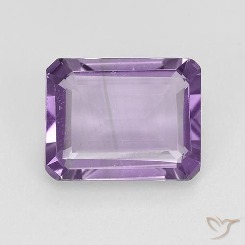 1.91ct Naturel Violet moyen Améthyste, Taille émeraude, VVS