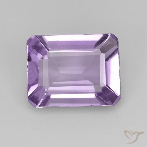 1.80ct Naturel Violet moyen-léger Améthyste, Taille émeraude, VVS-VS