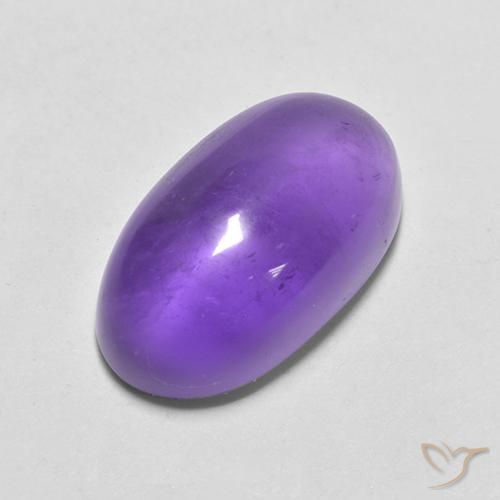 4.66ct Naturel Violet moyen Améthyste, ovale, Transparent