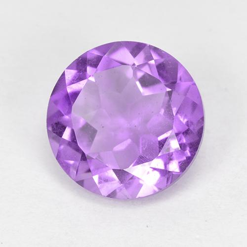Améthyste violet pourpre naturelle coupe roude, 1,63 ct, VS