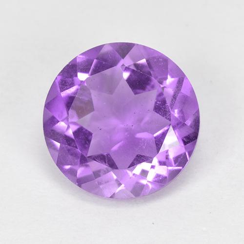 Améthyste violet pourpre naturelle coupe roude, 1,63 ct, VS