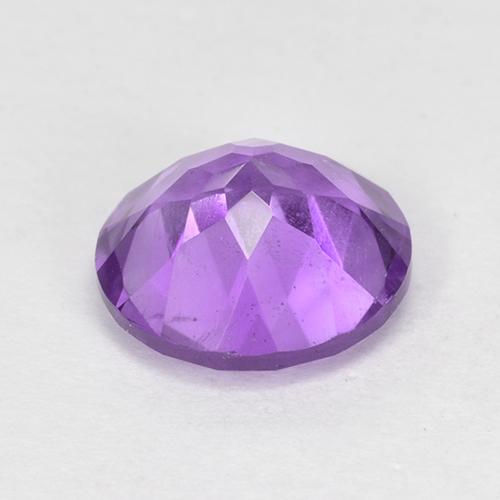 Améthyste violet pourpre naturelle coupe roude, 1,63 ct, VS