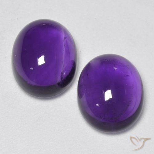 5.64ctw Naturel Violet moyen-léger Améthyste, ovale, Transparent