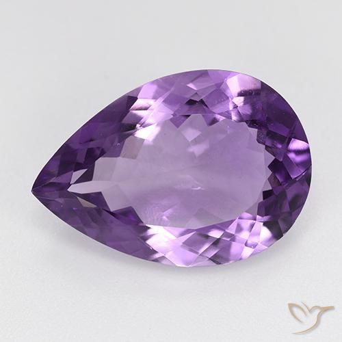 8.55ct Naturel Pourpre violacé moyen Améthyste, En forme de poire, VS