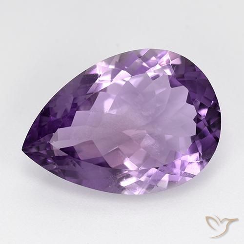 9.04ct Naturel Violet foncé Améthyste, En forme de poire, VS
