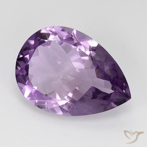 Améthyste Violet foncé naturelle En forme de poire, 9.04 ct, VS