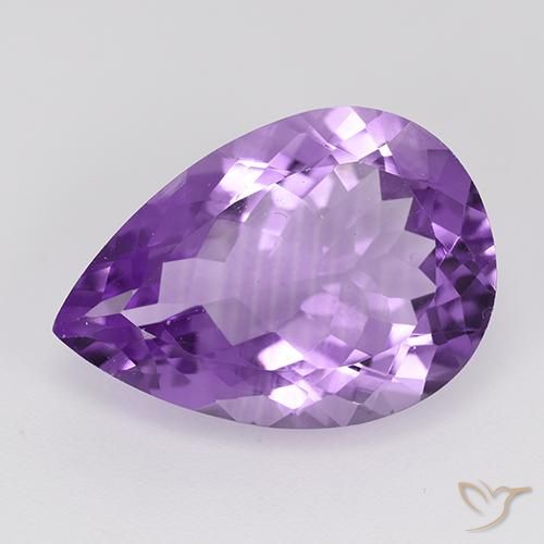 8.73ct Naturel Pourpre violacé moyen Améthyste, En forme de poire, VVS-VS