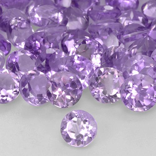 Achetez naturel 2.42ct Violet Améthyste gems, Coupe roude, En provenance Brésil chez GemSelect. En stock, livraison internationale!