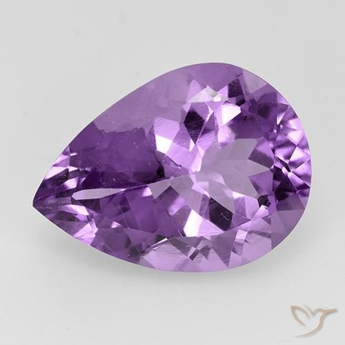 7.02ct Naturel Violet violacé Améthyste, En forme de poire, VVS-VS