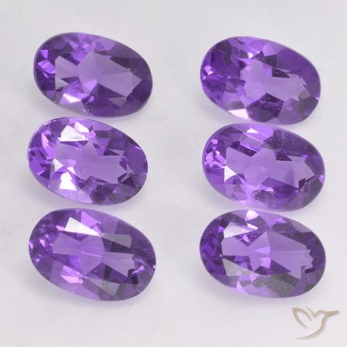 2.61ctw Naturel Violet moyen Améthyste, ovale, VVS-VS