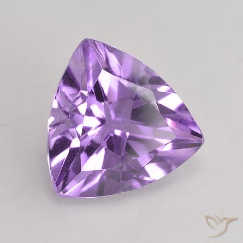 Améthyste Violet Rosâtre naturelle Trillion, 2.34 ct, VVS-VS