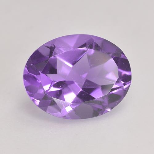 Améthyste Violet moyen naturelle Coupe ovale, 1.81 ct, VVS-VS