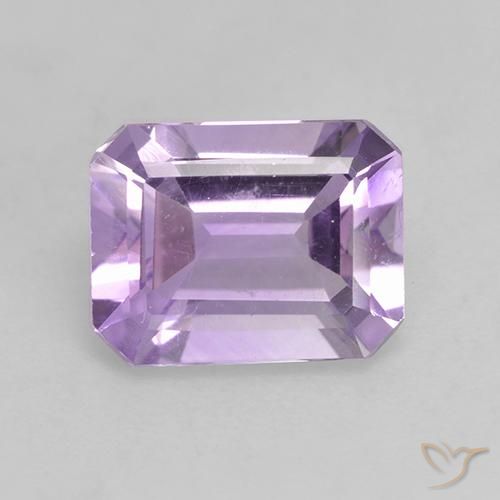 2.06ct Naturel Violet rosâtre léger Améthyste, Taille émeraude, VS