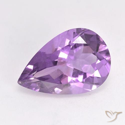 4.85ct Naturel Violet rose moyen Améthyste, En forme de poire, VS