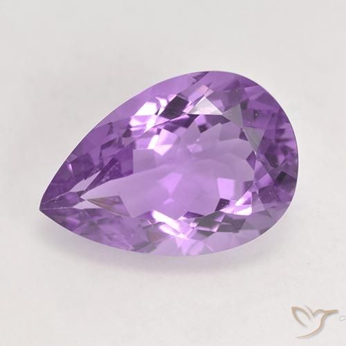 5.48ct Naturel Pourpre violacé moyen Améthyste, En forme de poire, VVS-VS