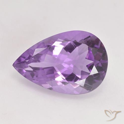5.07ct Naturel Pourpre violacé moyen Améthyste, En forme de poire, VVS-VS