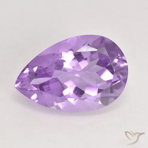 5.47ct Naturel Violet rose moyen Améthyste, En forme de poire, VVS-VS