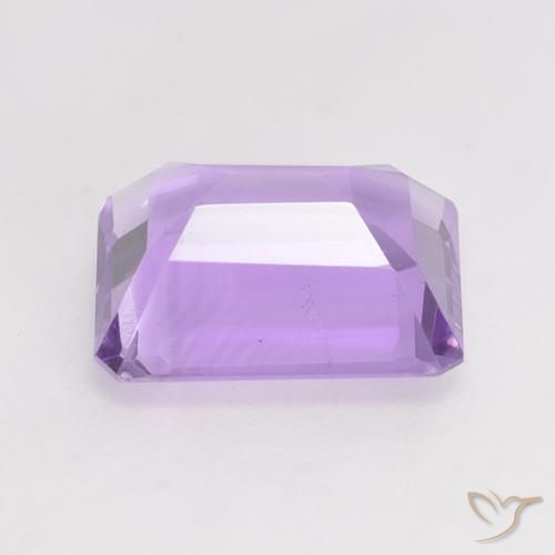 Améthyste Violet moyen naturelle Octogone / coupe Émeraude, 2.02 ct, VS