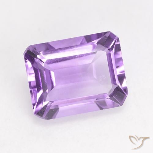 Améthyste Violet moyen naturelle Octogone / coupe Émeraude, 2.00 ct, VS