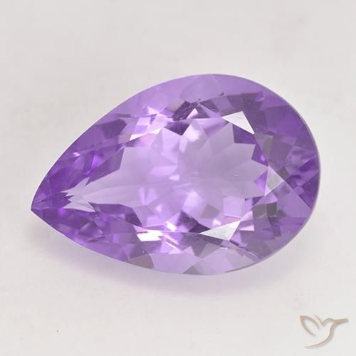 5.07ct Naturel Violet Rosâtre Améthyste, En forme de poire, VVS-VS