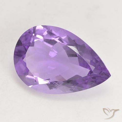 4.93ct Naturel Violet moyen Améthyste, En forme de poire, VS