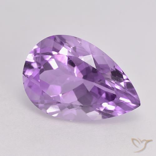 5.68ct Naturel Pourpre violacé moyen Améthyste, En forme de poire, VVS-VS