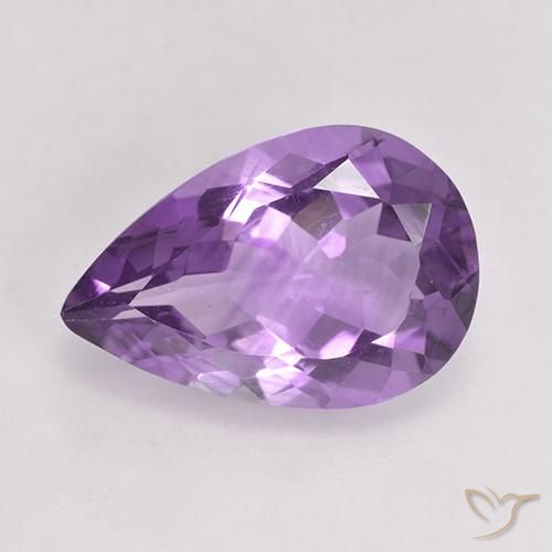 4.74ct Naturel Violet violacé Améthyste, En forme de poire, VVS-VS