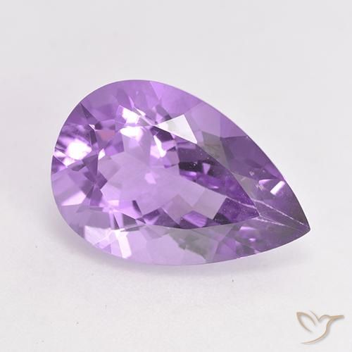 4.82ct Naturel Violet moyen Améthyste, En forme de poire, VVS-VS