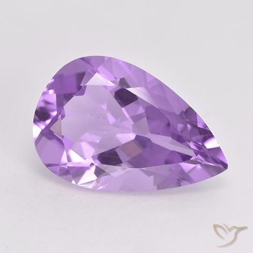 4.68ct Naturel Violet moyen Améthyste, En forme de poire, VVS-VS
