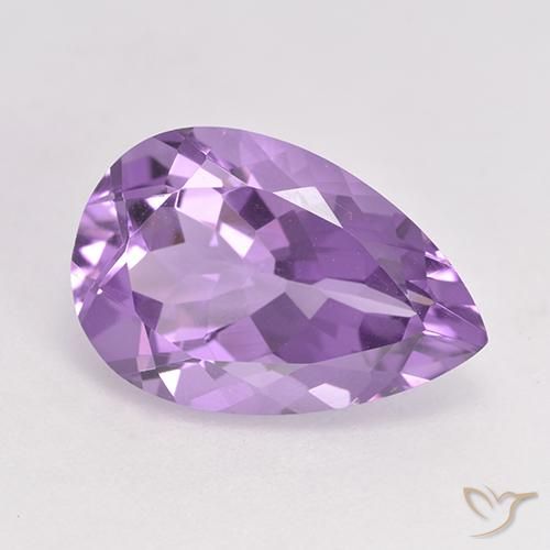 4.94ct Naturel Violet moyen Améthyste, En forme de poire, VVS-VS