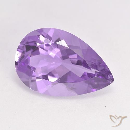 4.64ct Naturel Violet moyen Améthyste, En forme de poire, VS