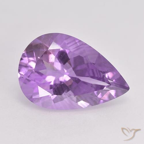 4.77ct Naturel Pourpre violacé moyen Améthyste, En forme de poire, VS