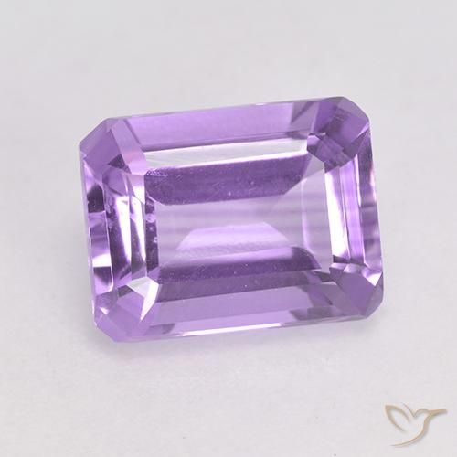 2.18ct Naturel Violet moyen Améthyste, Taille émeraude, VVS-VS