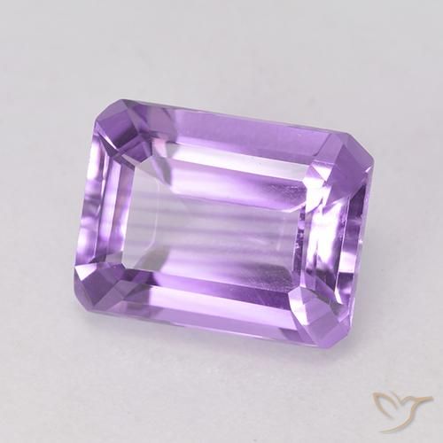 Améthyste Violet moyen naturelle Octogone / coupe Émeraude, 2.18 ct, VVS-VS
