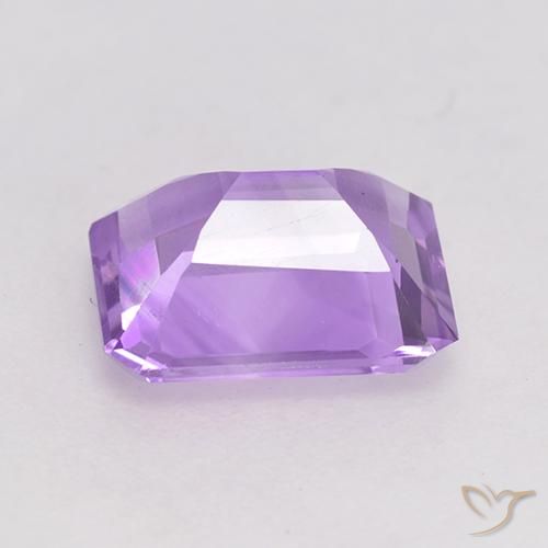 Améthyste Violet rosâtre léger naturelle Octogone / coupe Émeraude, 2.04 ct, VVS-VS