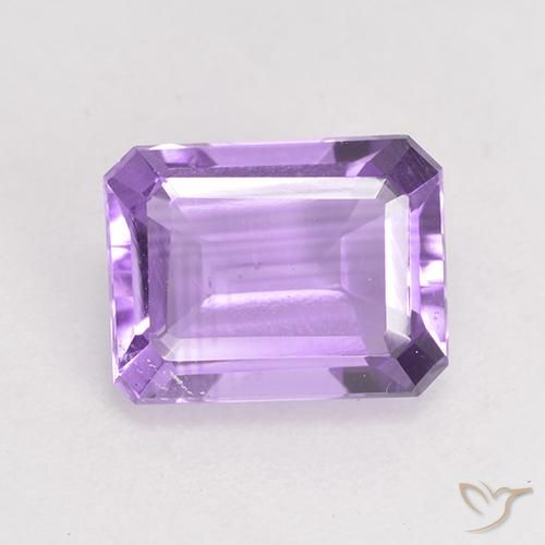 1.99ct Naturel Violet moyen Améthyste, Taille émeraude, VS