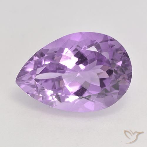 6.41ct Naturel Violet moyen Améthyste, En forme de poire, VS