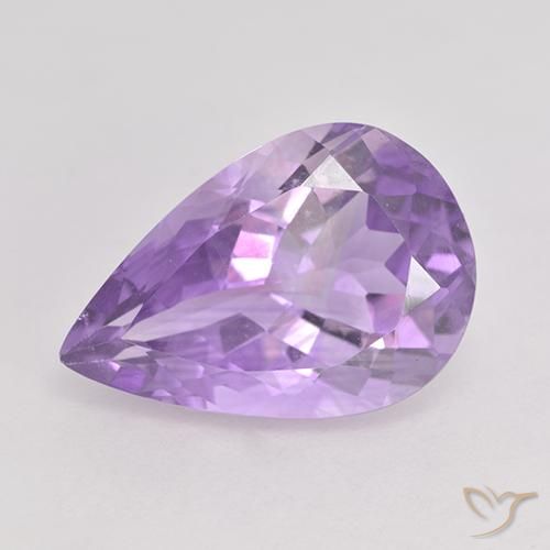 5.26ct Naturel Violet moyen Améthyste, En forme de poire, VS