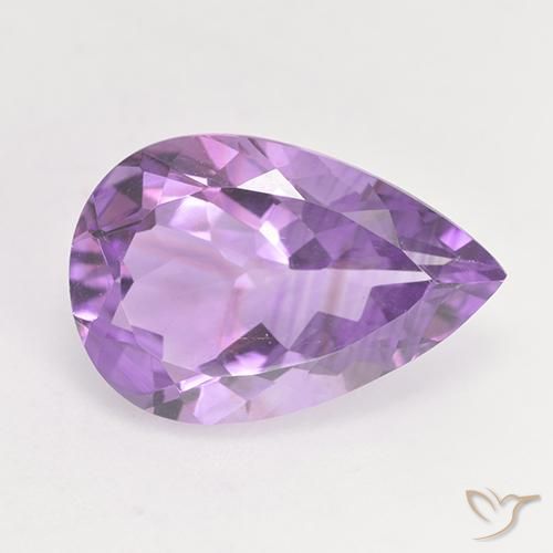 4.78ct Naturel Violet Rosâtre Améthyste, En forme de poire, VVS-VS