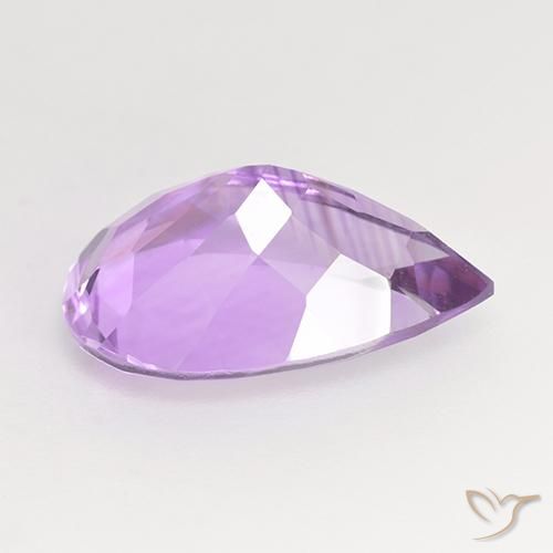 Améthyste Violet Rosâtre naturelle En forme de poire, 4.78 ct, VVS-VS