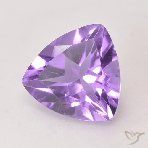 Améthyste Violet Rosâtre naturelle Trillion, 1.62 ct, VS