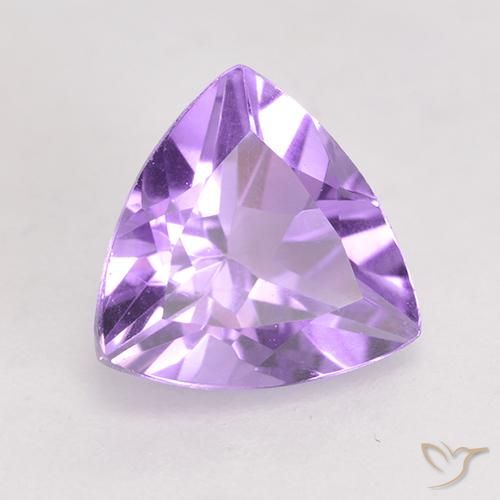 Améthyste Violet moyen naturelle Trillion, 1.54 ct, VS